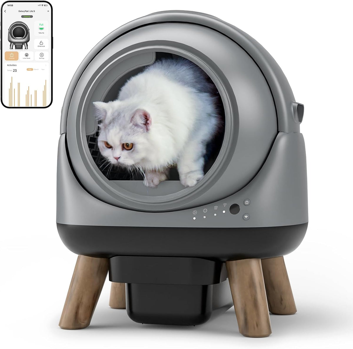 used, cosmetically flawed, fully functional- self cleaning litter, main product view