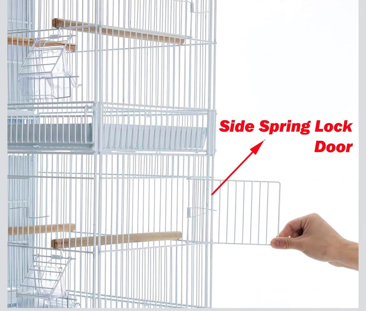 combo: extra large stainless galvanized zinc plated stack, side view