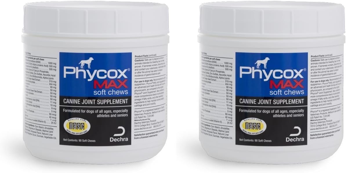 phycox max dog joint supplement soft chews,90 ct,(pack, main product view