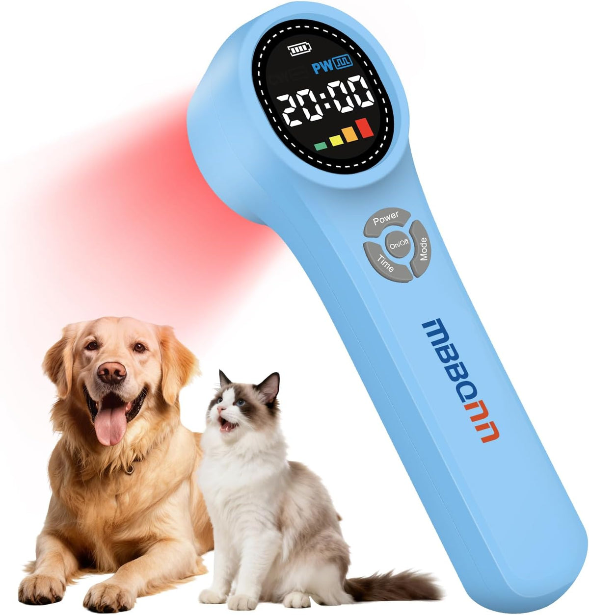 cold laser therapy device for dogs, red light, main product view