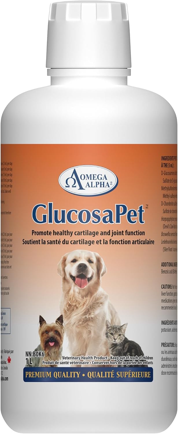 omega alpha pets performance and mobility- glucosapet (1l), main product view