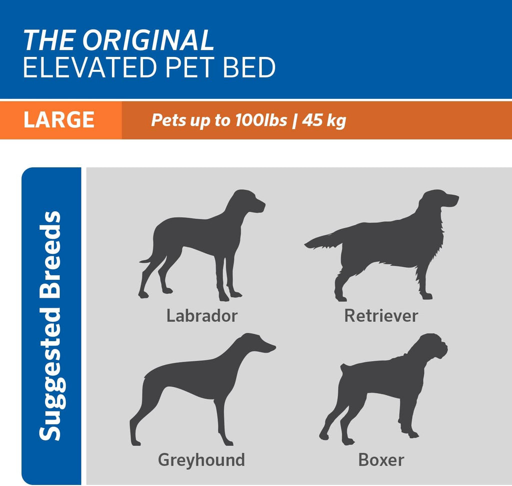gale pacific coolaroo the original cooling elevated dog, package contents