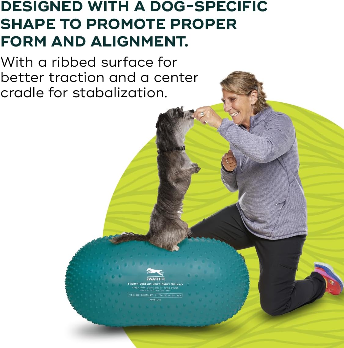 fitpaws® trax peanut, dog training rehabilitation exercise equipment, close-up detail