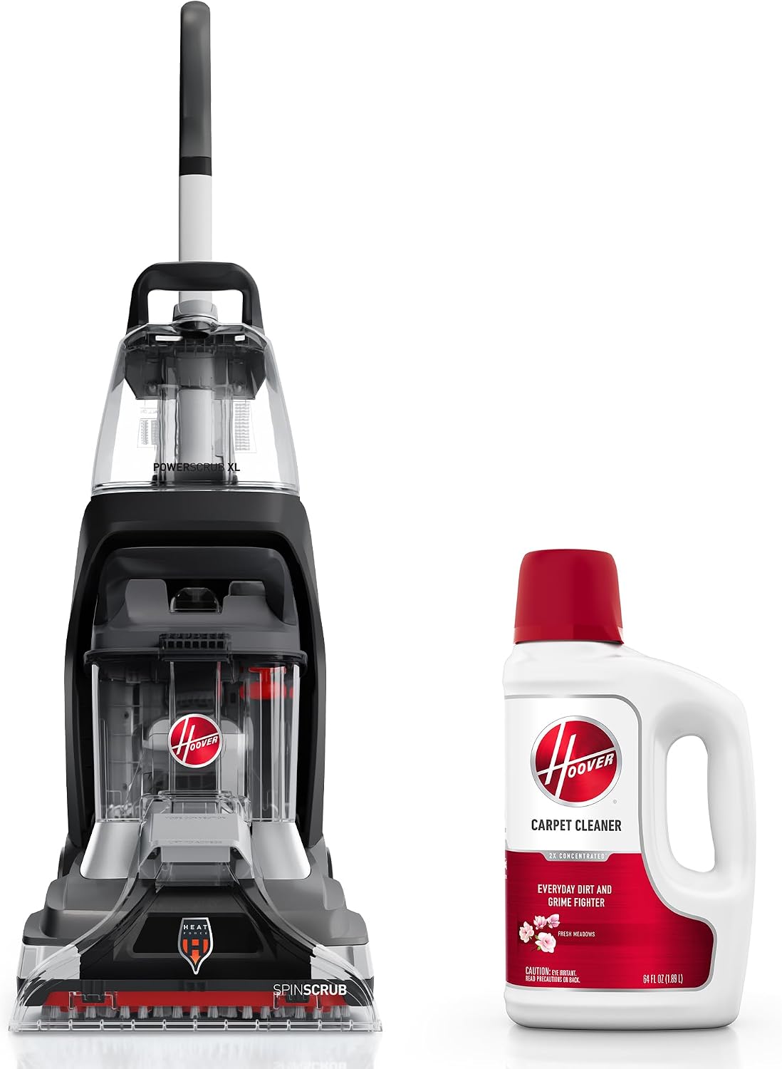 hoover powerscrub xl pet carpet cleaner machine, deep, main product view