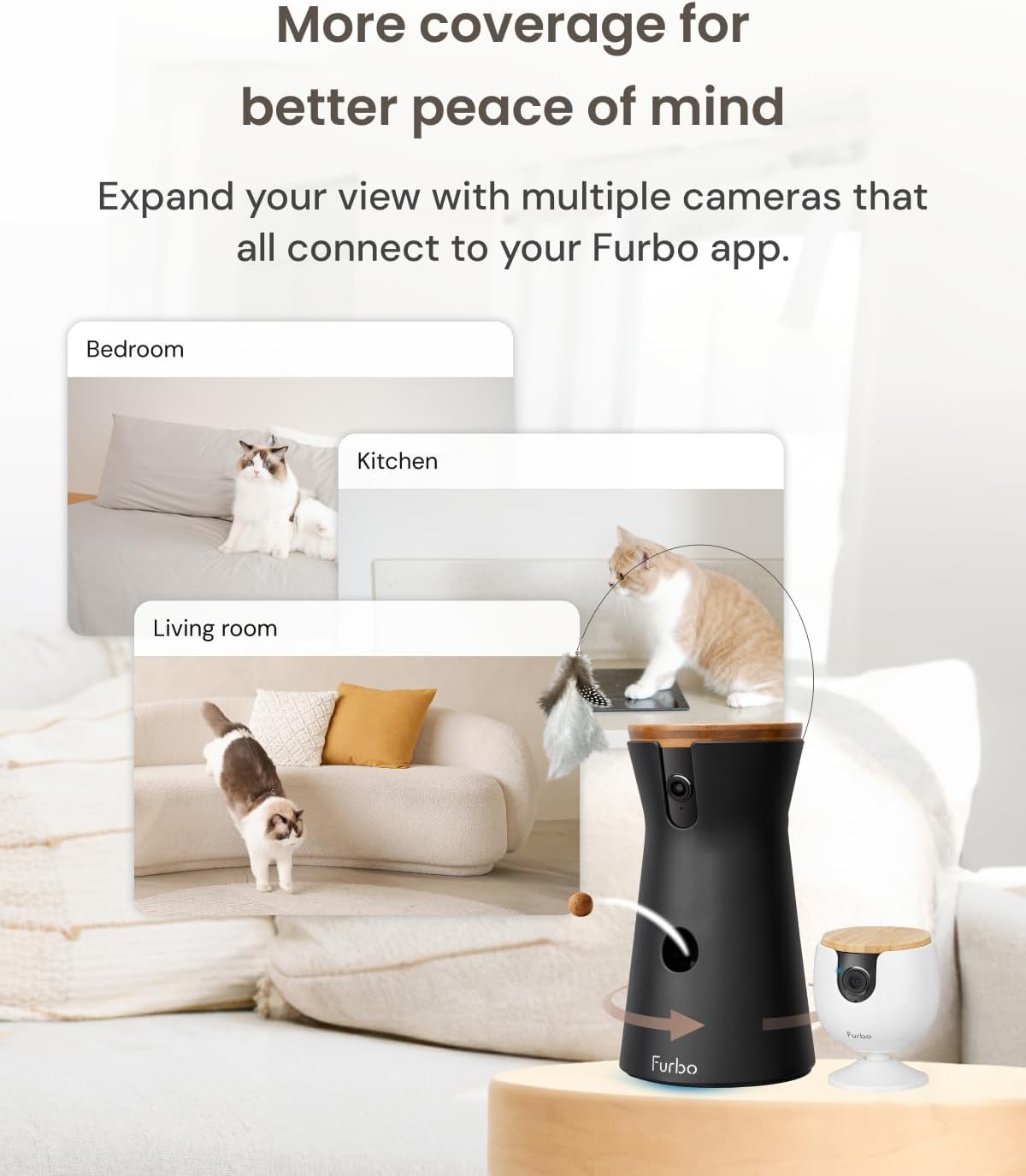furbo 360° cat camera + mini [new subscription, close-up detail