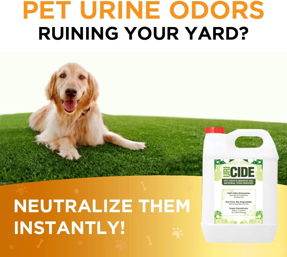 remove pet urine smells from artificial turf! makes shown in use