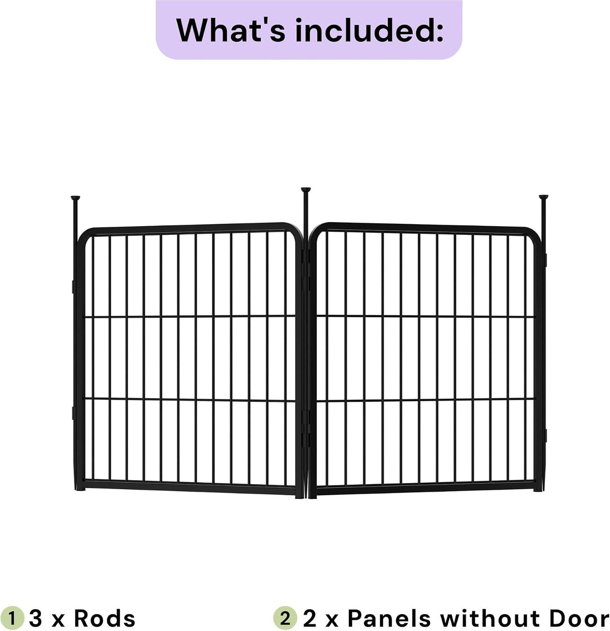 sunsgrove 40 inch 2 panels dog playpen outdoor, close-up detail