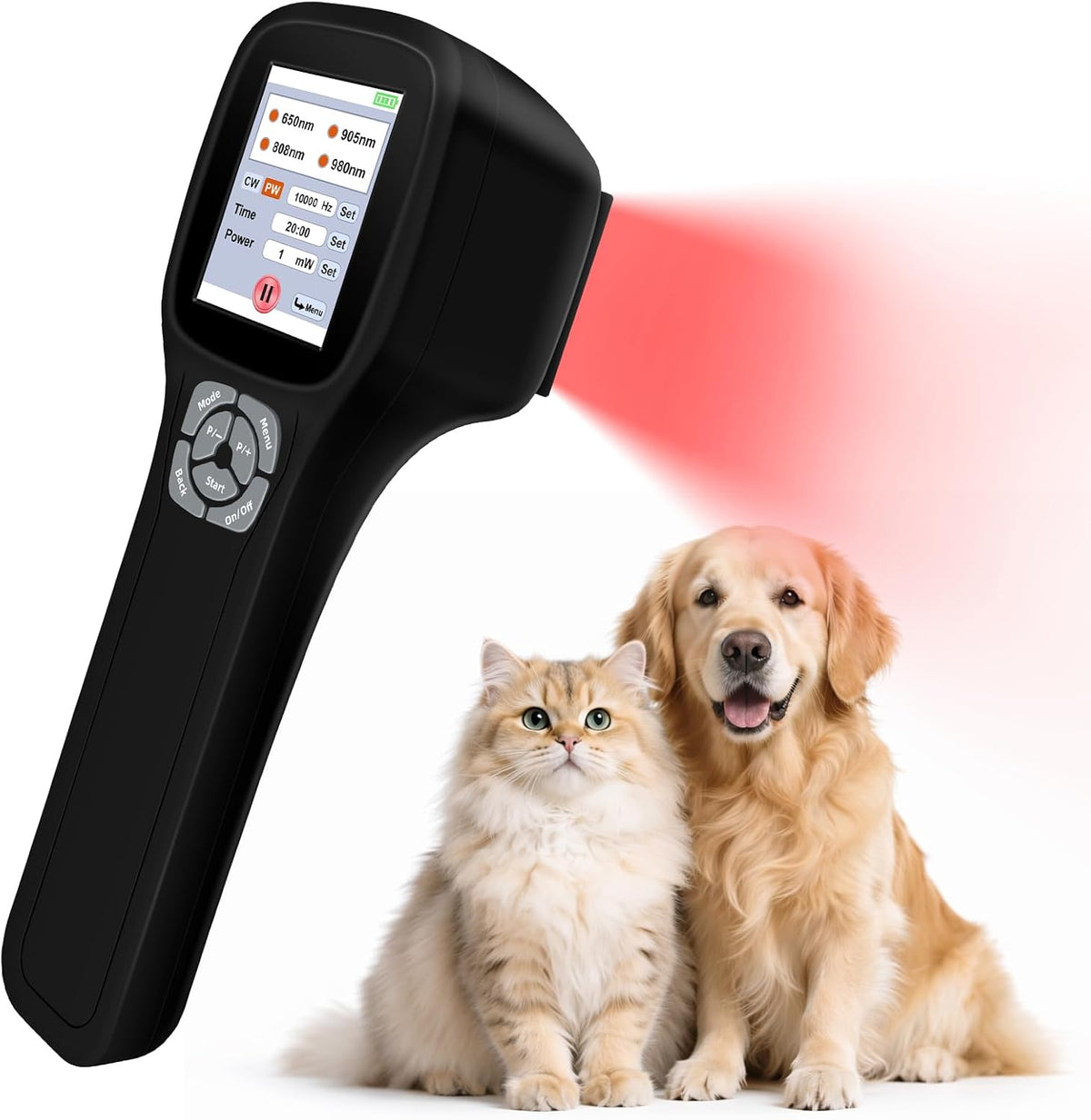 cold laser therapy device for dogs, with 4, main product view