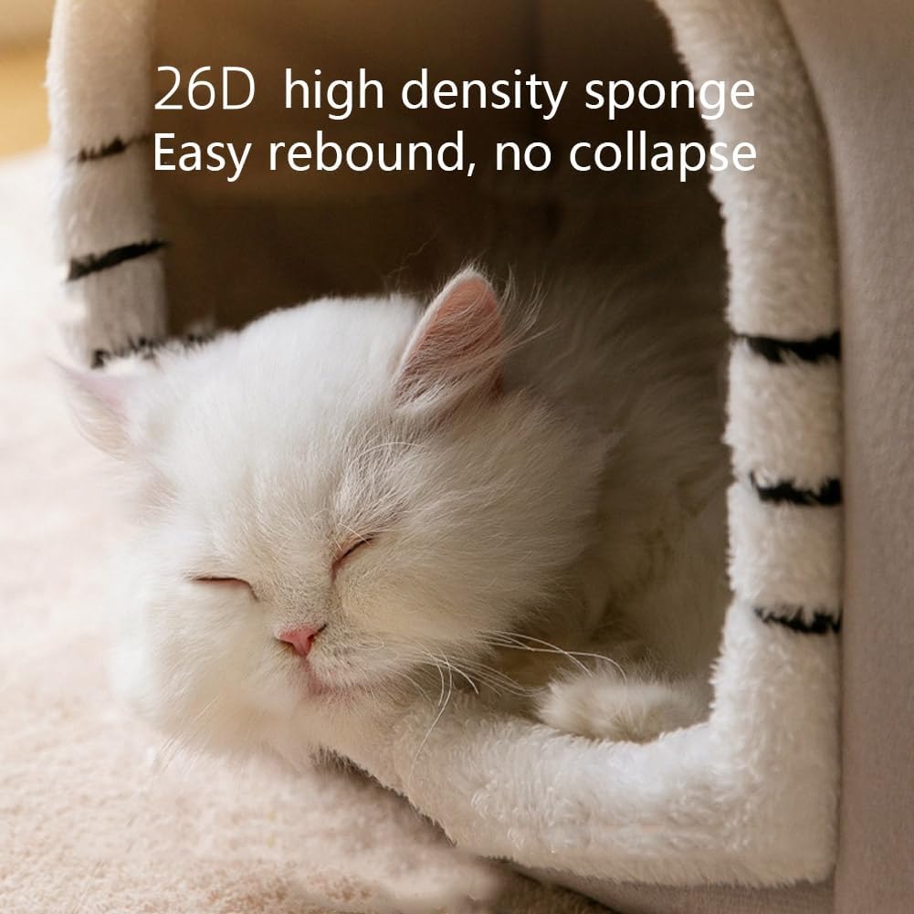 luxury double roof indoor dog house cat nest,foldable, close-up detail