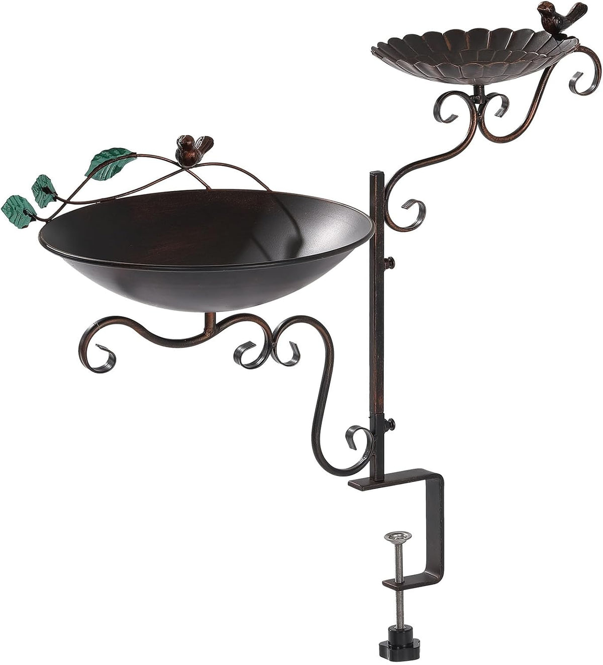 jemeni 2 in 1 in 1 bird feeder shown in use