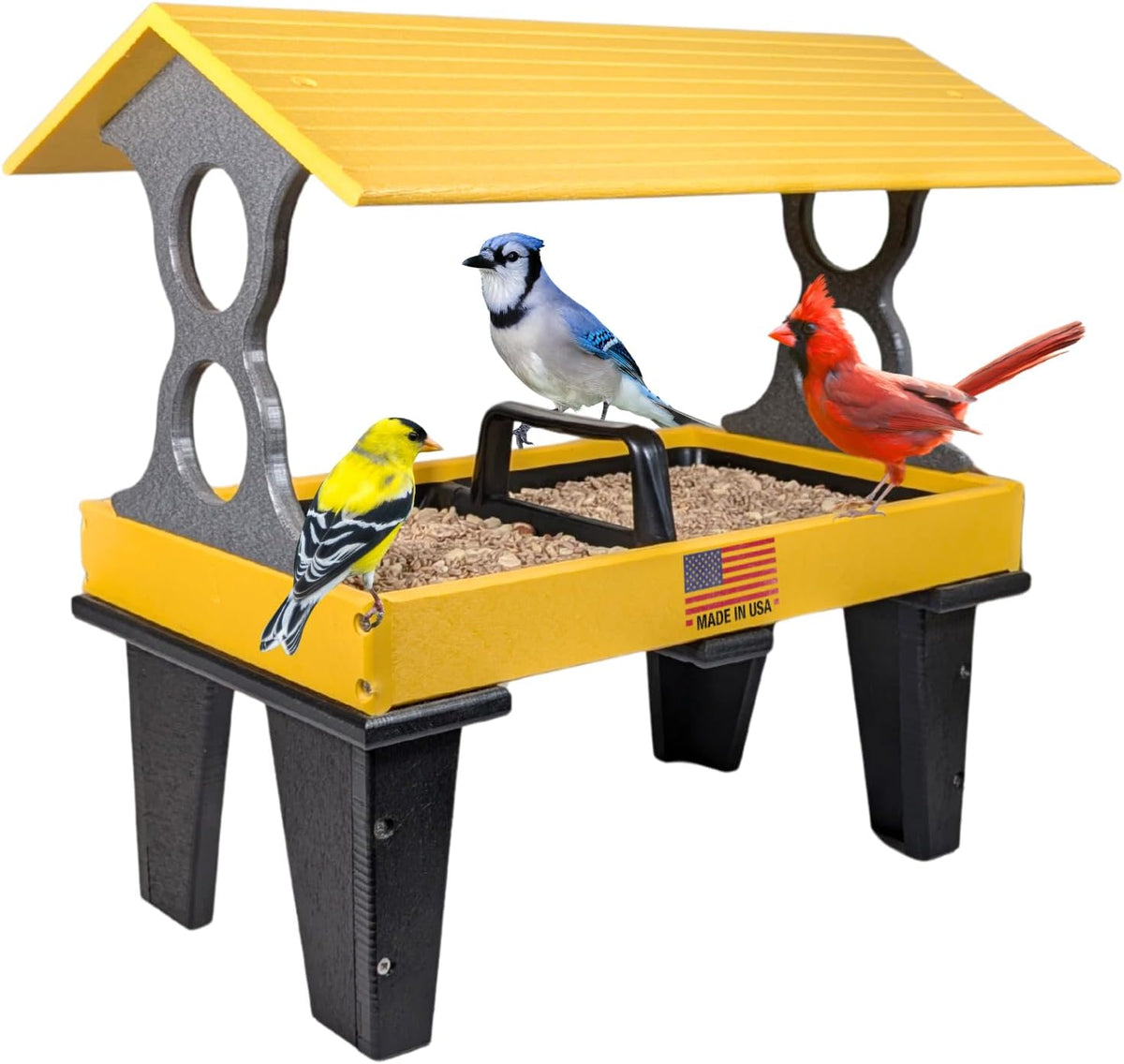 jcs wildlife large ground fly thru bird feeders, main product view