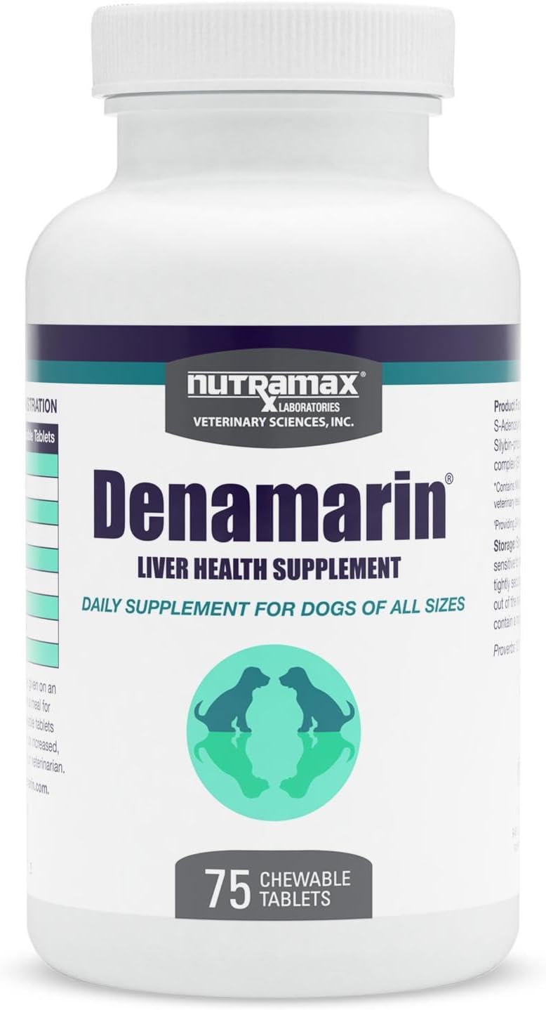 nutramax denamarin liver supplement for dogs, chewable tablets, main product view