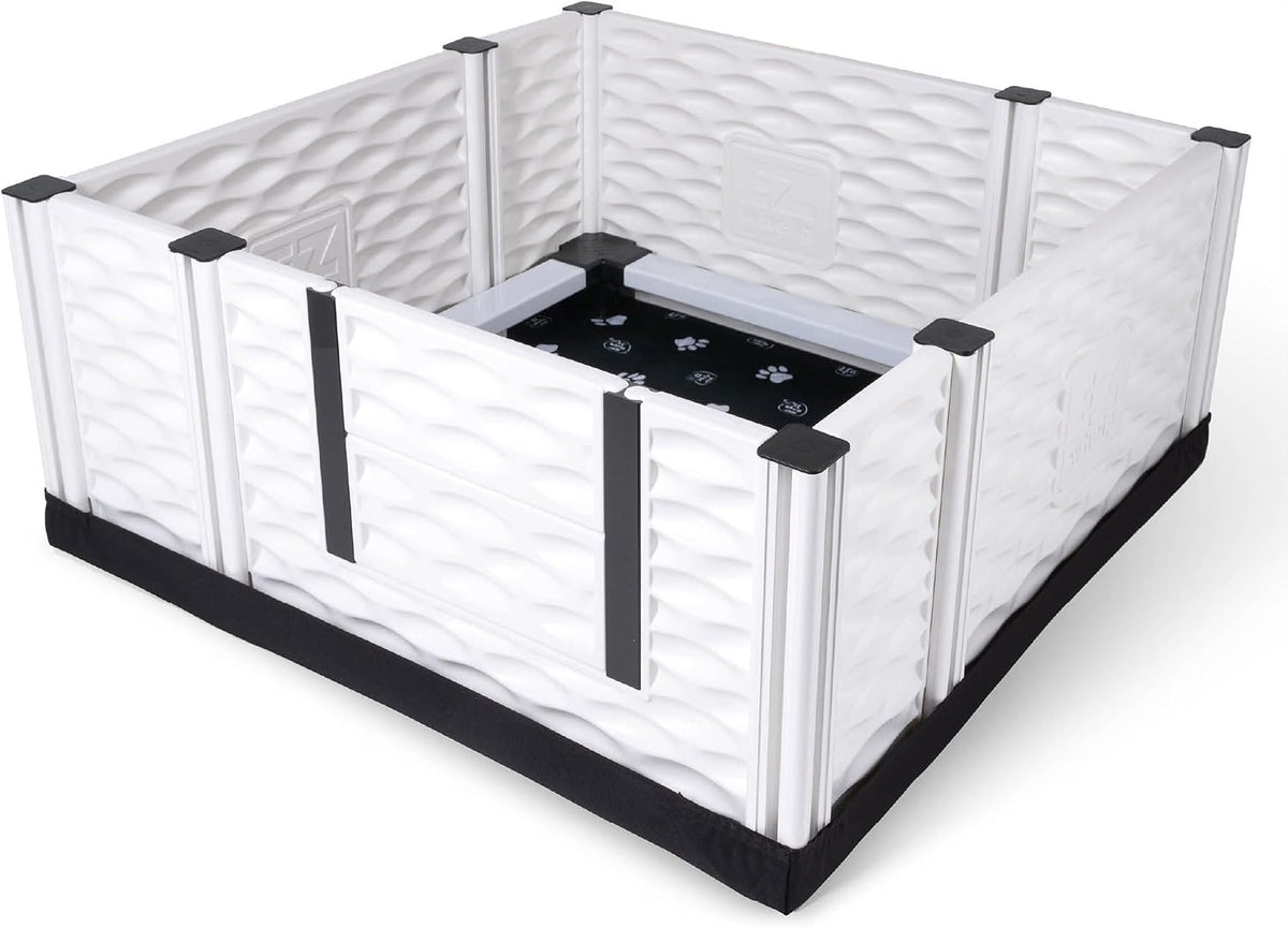 ezwhelp ezclassic dog whelping box - washable pee, side view