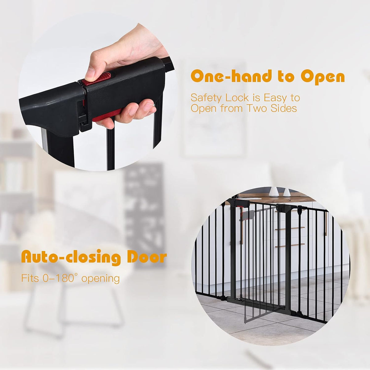 petsite 121" extra wide pet gate & playpen, close-up detail