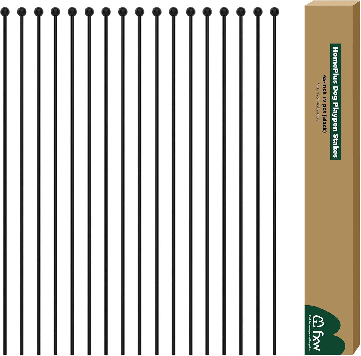 fxw indoor replacement stakes, dog playpen accessories, 45", main product view