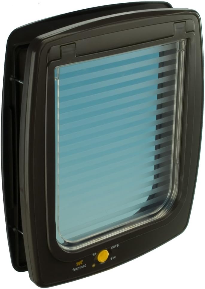 ferplast cat and dog flap swing 15, brown, main product view