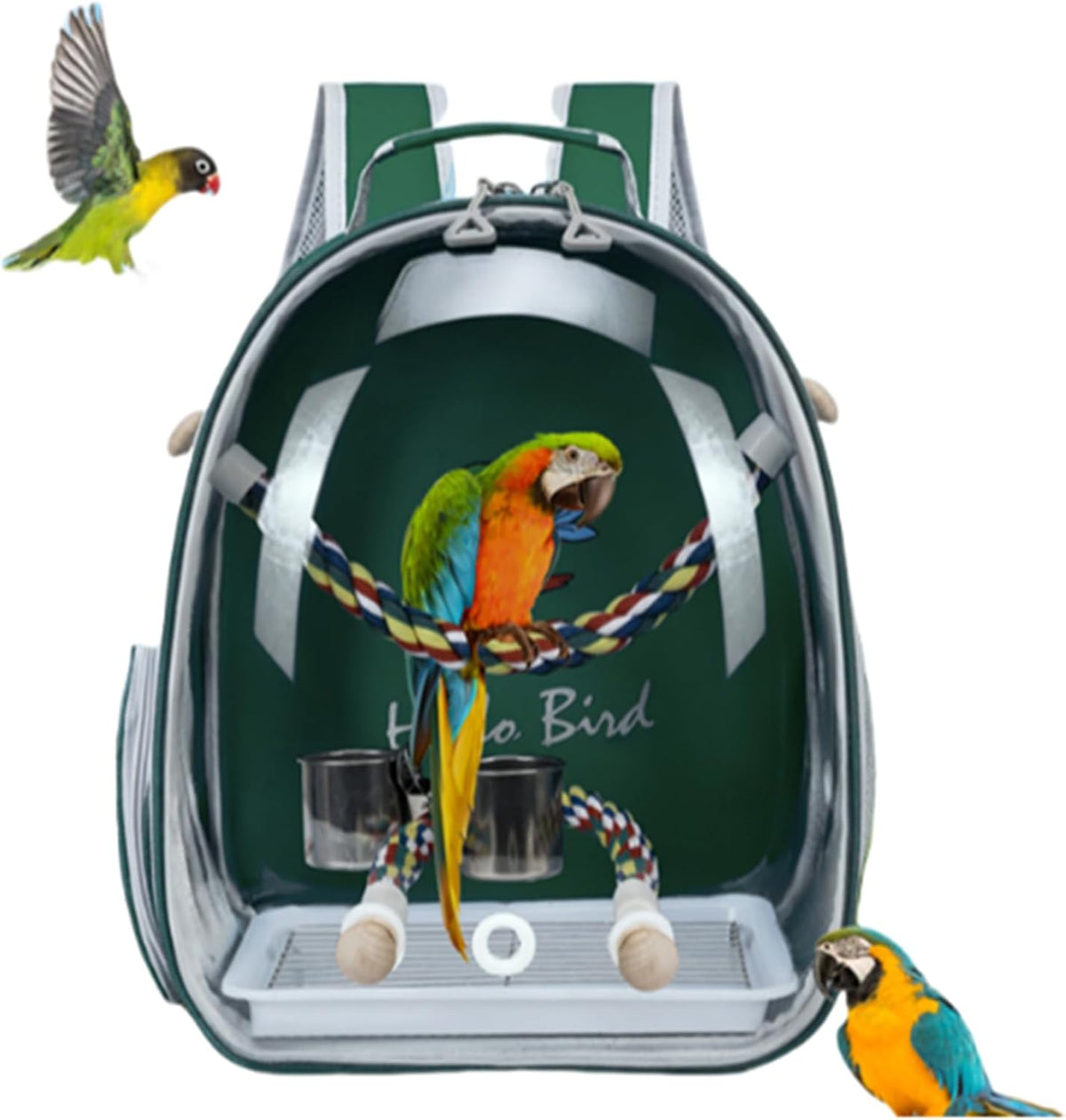 bird traval carrier cage backpack for carry parakeet, main product view