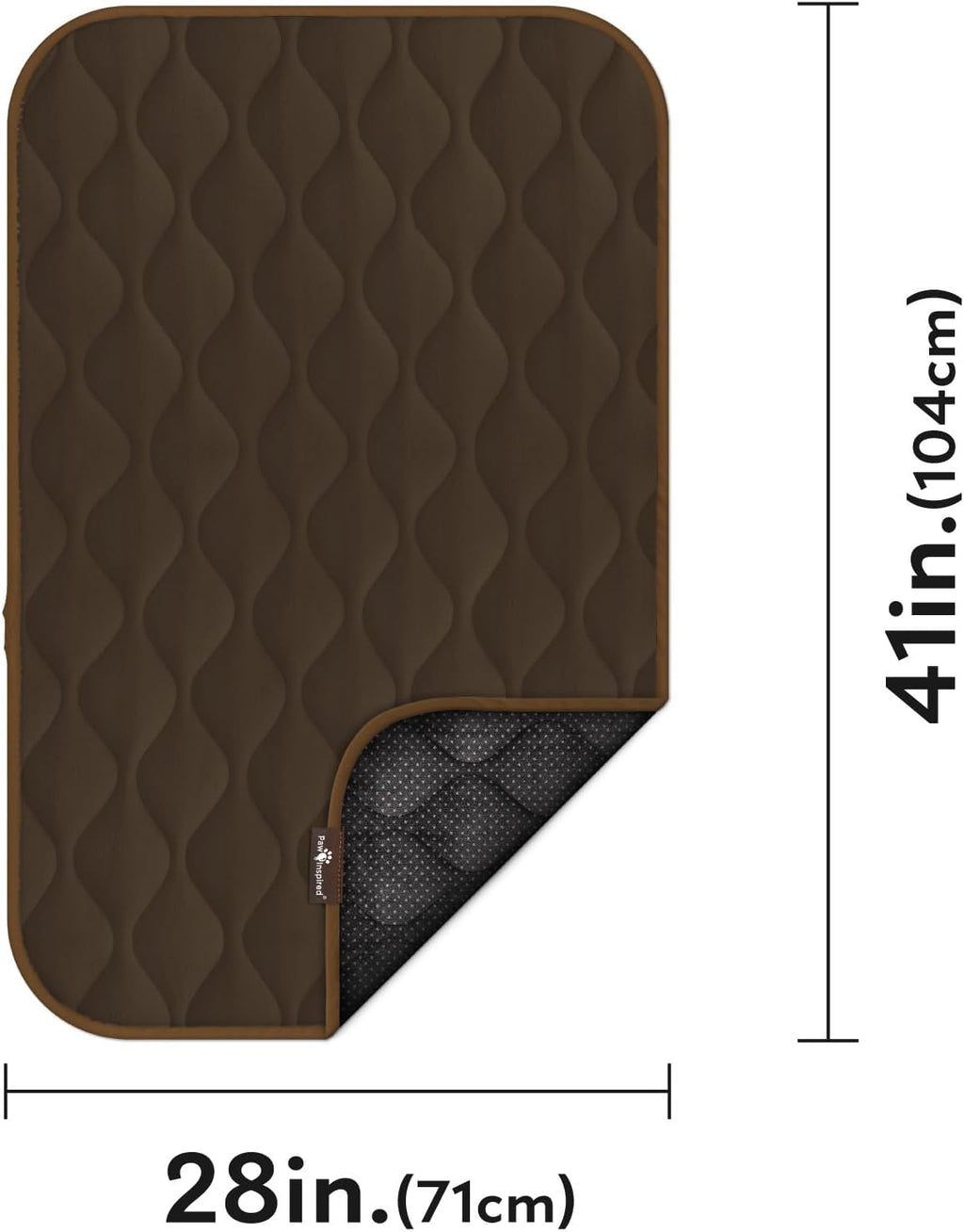 paw inspired washable padded crate mats for dogs shown in use