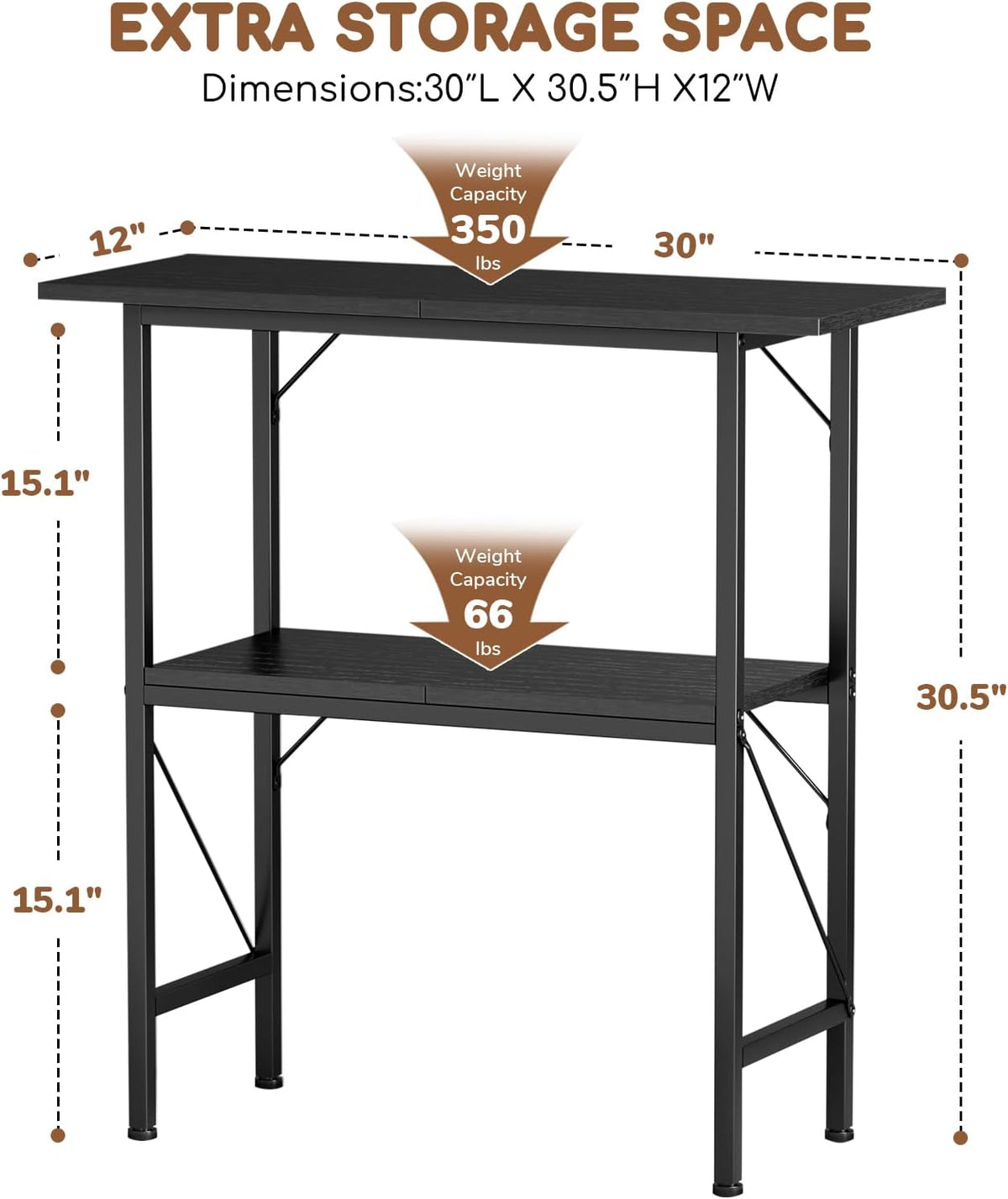 10-30 gallon fish tank stand with storage shelves shown in use