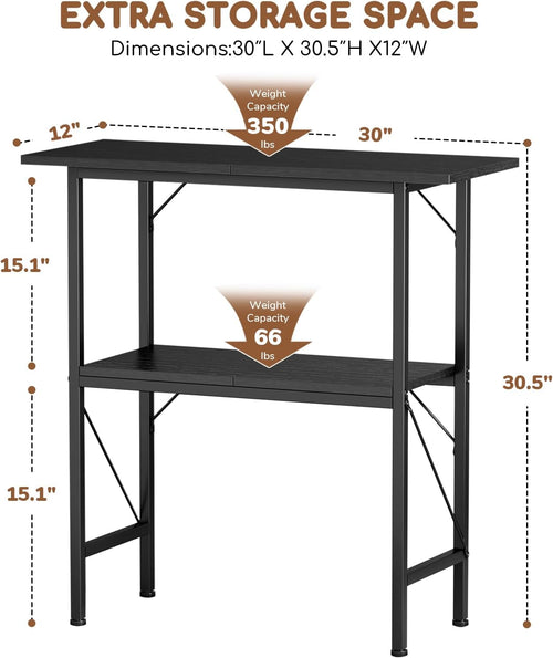 10-30 gallon fish tank stand with storage shelves shown in use