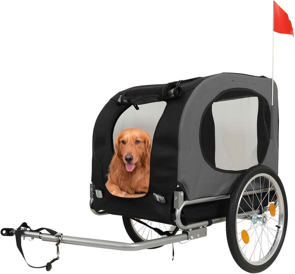 88lbs dog bike trailer, pet cart bicycle carrier, main product view