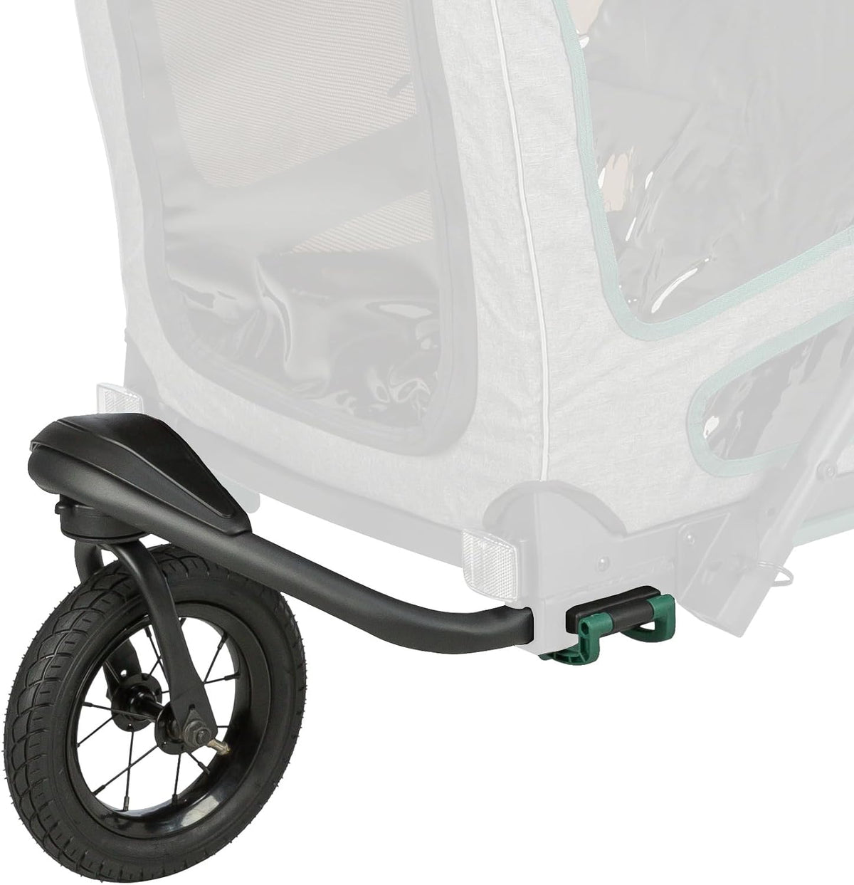 trixie jogger-umbausatz für hundeanhänger – frontrad mit 360°-gelenk, main product view