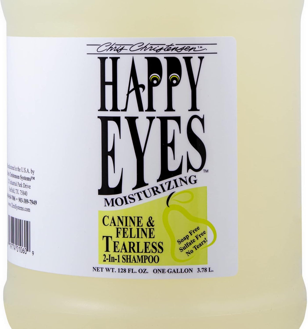 chris christensen happy eyes ultra concentrated tearless dog, side view