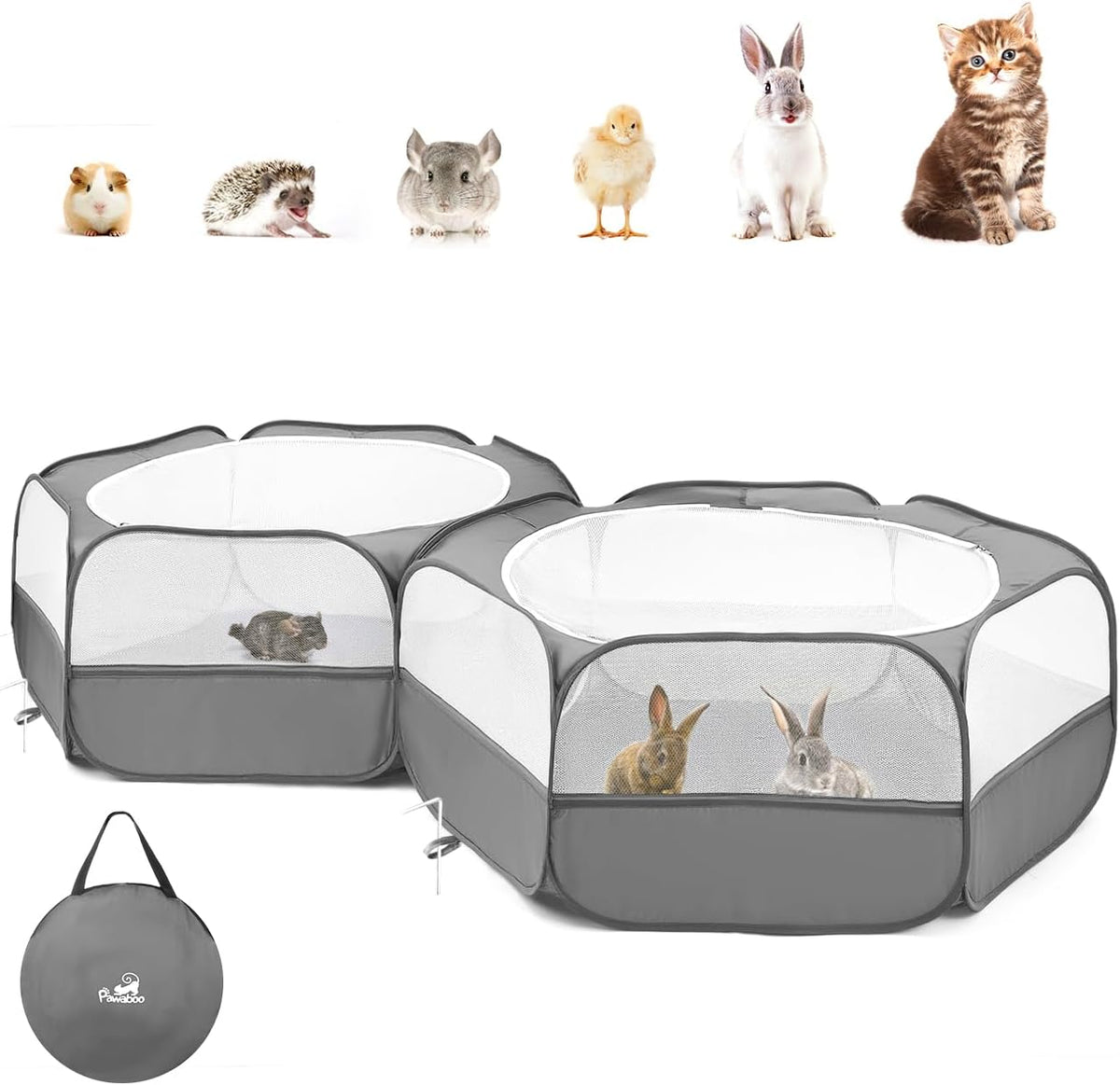 pawaboo small animals playpen, large chick brooder with, main product view