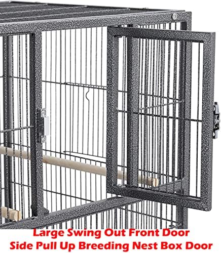 double stackable sturdy wrought iron center divided side showing dimensions