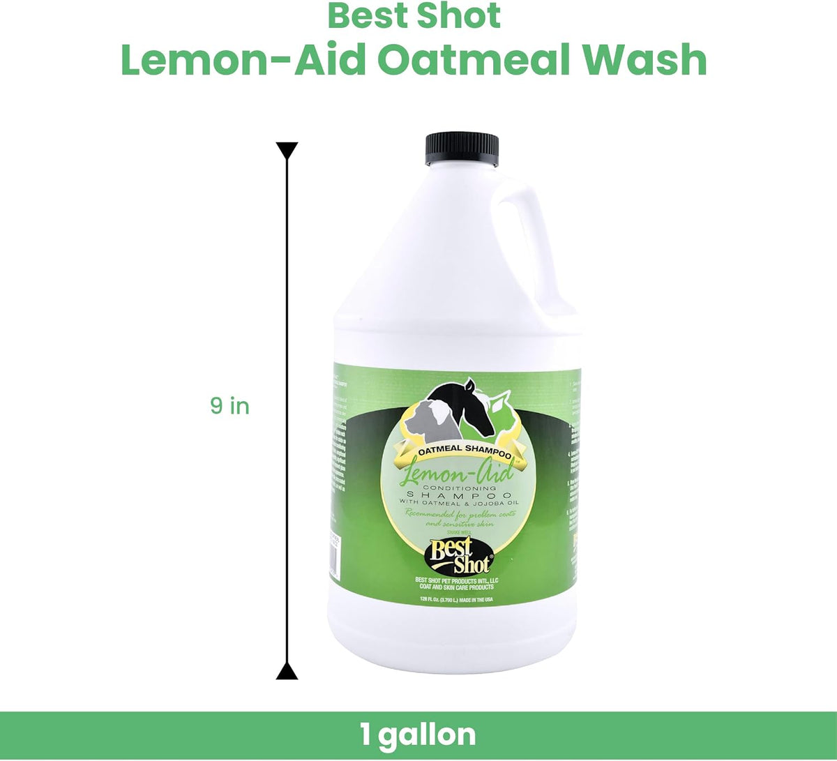 best shot lemon-aid oatmeal wash, 1 gallon shown in use