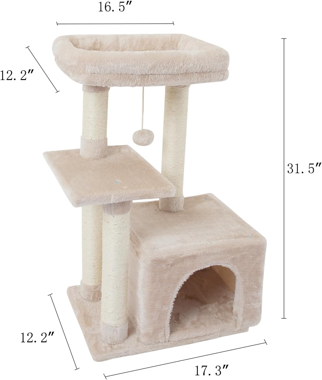 cute cat tree kitten cat tower condo cat, view 9