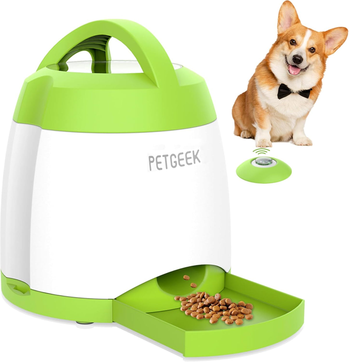 petgeek dog food dispenser toy, interactive pet toys, main product view