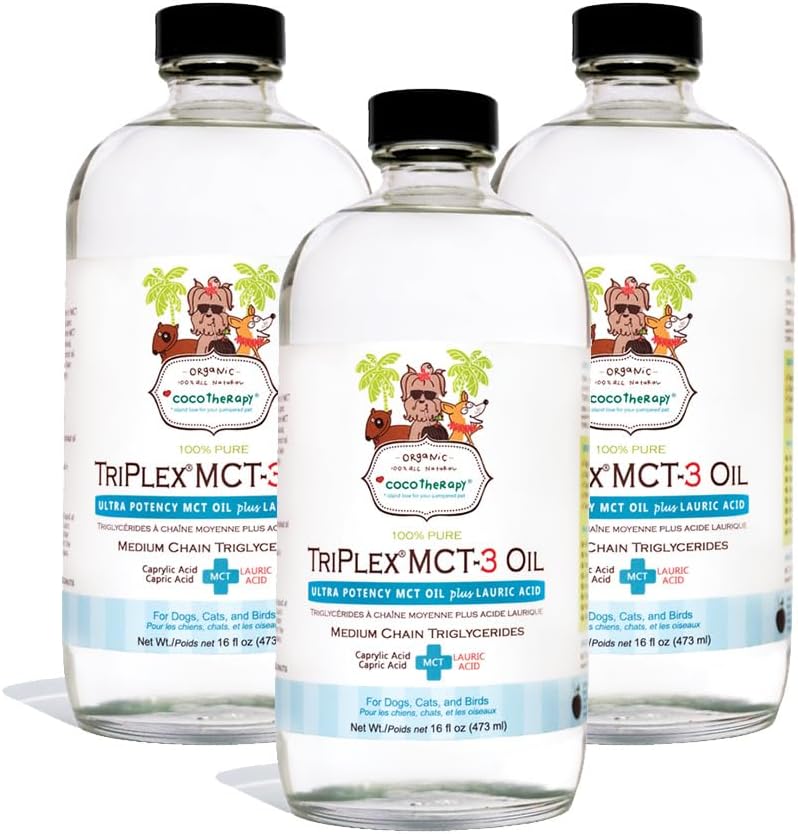cocotherapy triplex mct-3 oil 3 pack (16 ounce), main product view