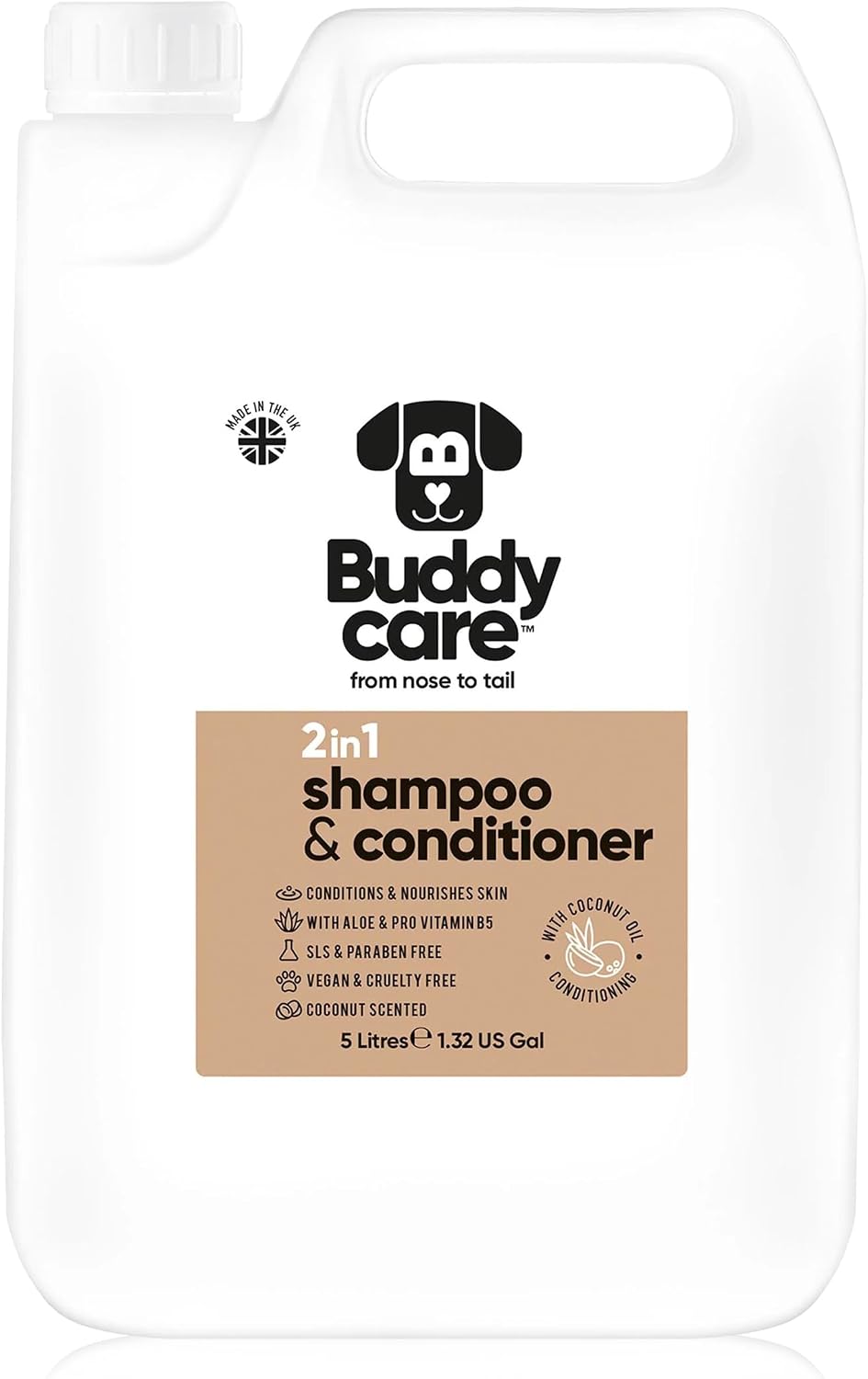 2in1 dog shampoo & conditioner by buddycare |, main product view
