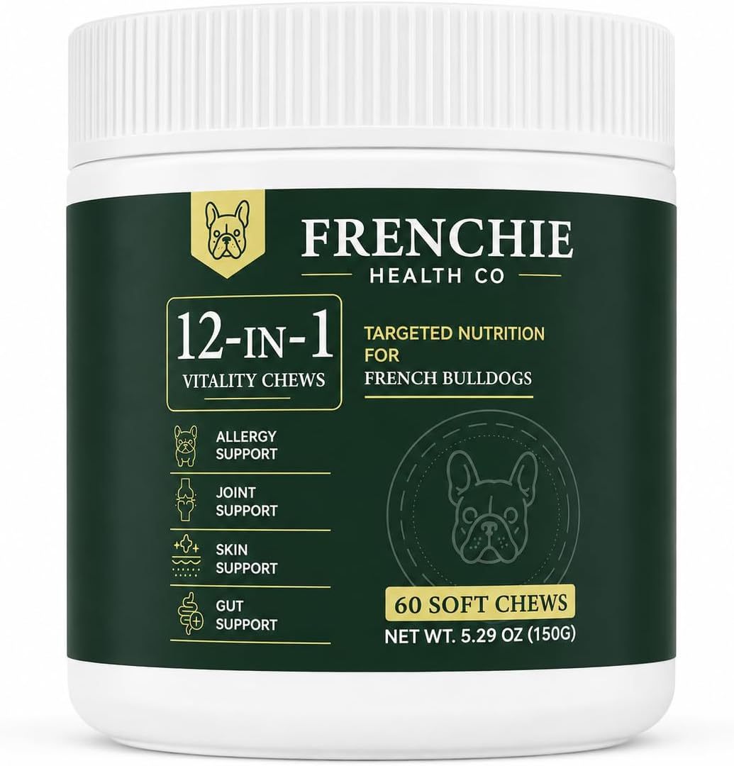 frenchie health co 12-in-1 daily health chews, main product view