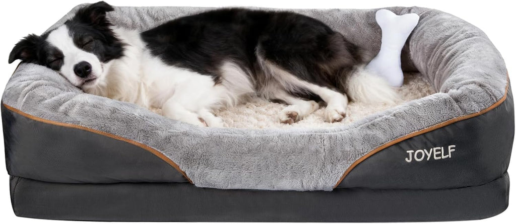 joyelf large memory foam dog bed, orthopedic dog, main product view