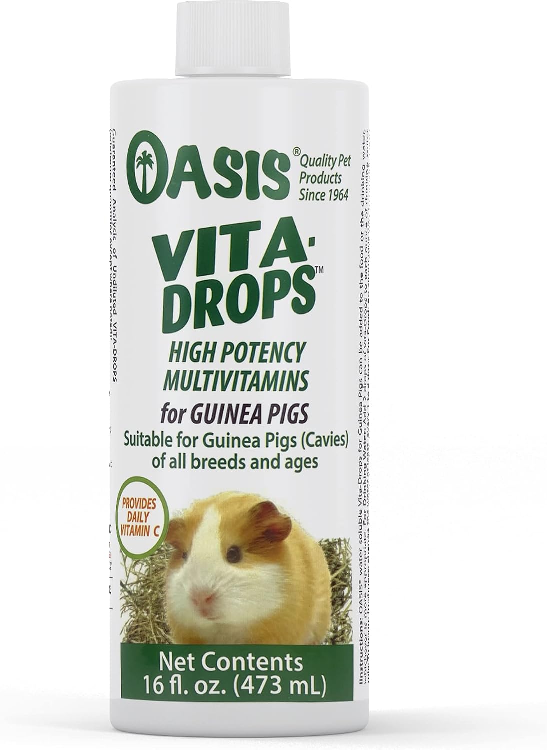 oasis guinea pig vitamins vita drops all-in-1 multivitamins, main product view