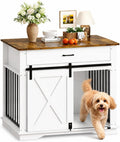 38" dog crate furniture, wooden dog furniture with, main product view
