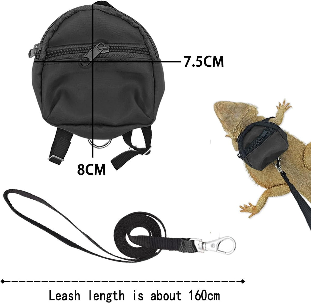desert iguana backpack carrier,bearded dragon portable backpack carrier, close-up detail