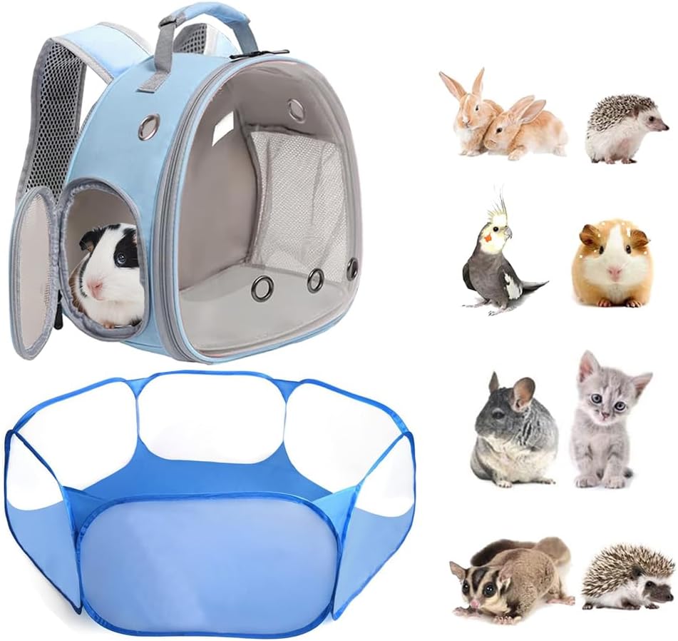 guinea pig carrier backpack and playpen set, main product view