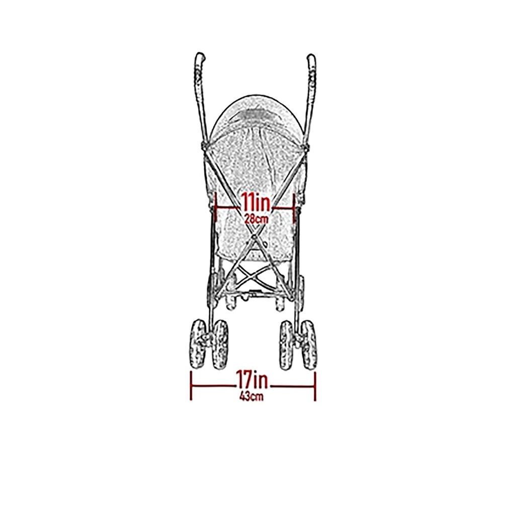 pet gear travel lite plus stroller, coral, close-up detail