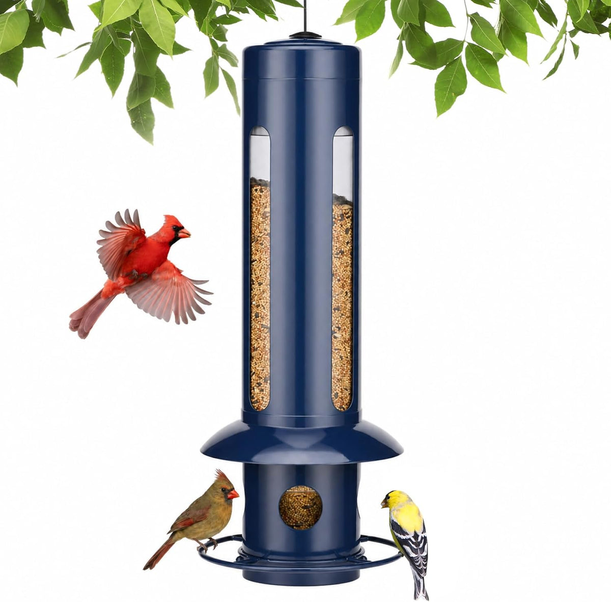 kingsyard squirrel proof hanging bird feeder for outdoors, main product view