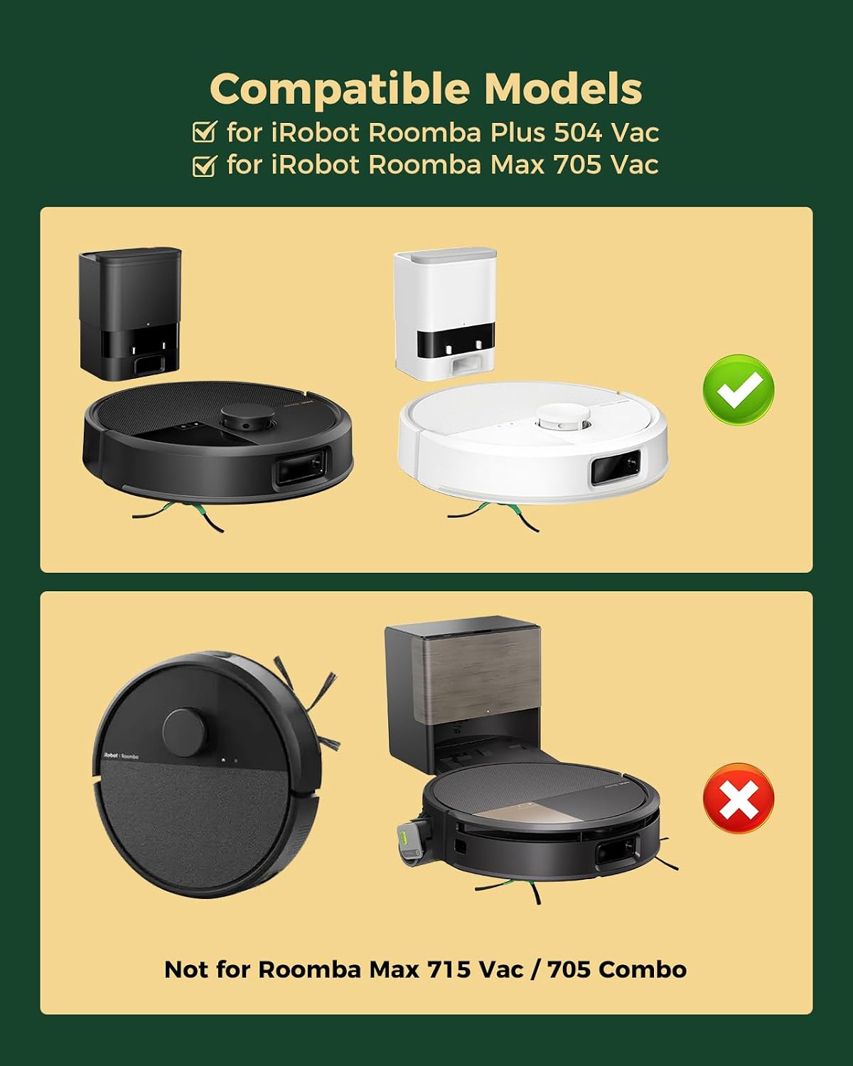 max 705 vac replacement parts for irobot roomba shown in use