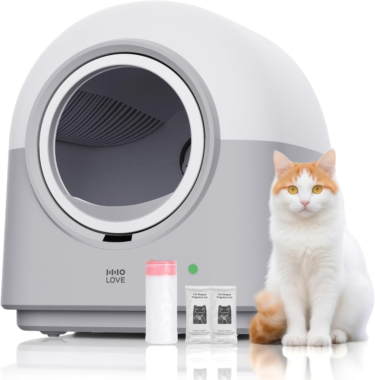 abrct self-cleaning litter box automatic electronic hands-free smart, main product view