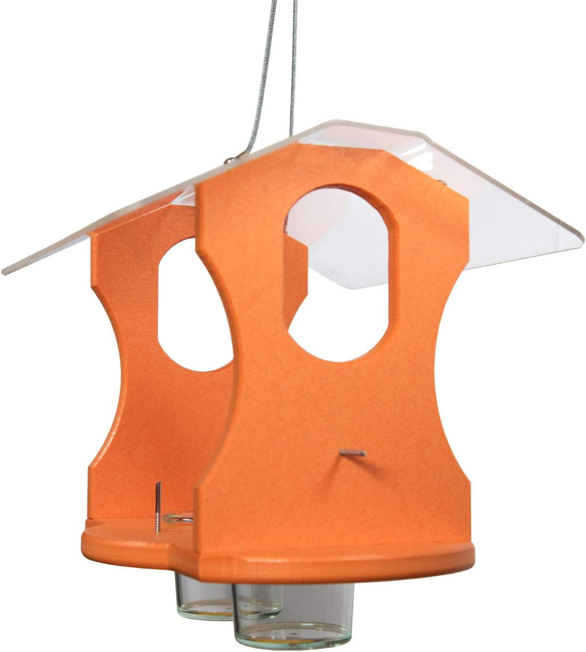 jcs wildlife oriole feeder for outdoors, recycled poly, close-up detail