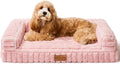 orthopedic medium dog bed furry pet bed, washable, main product view