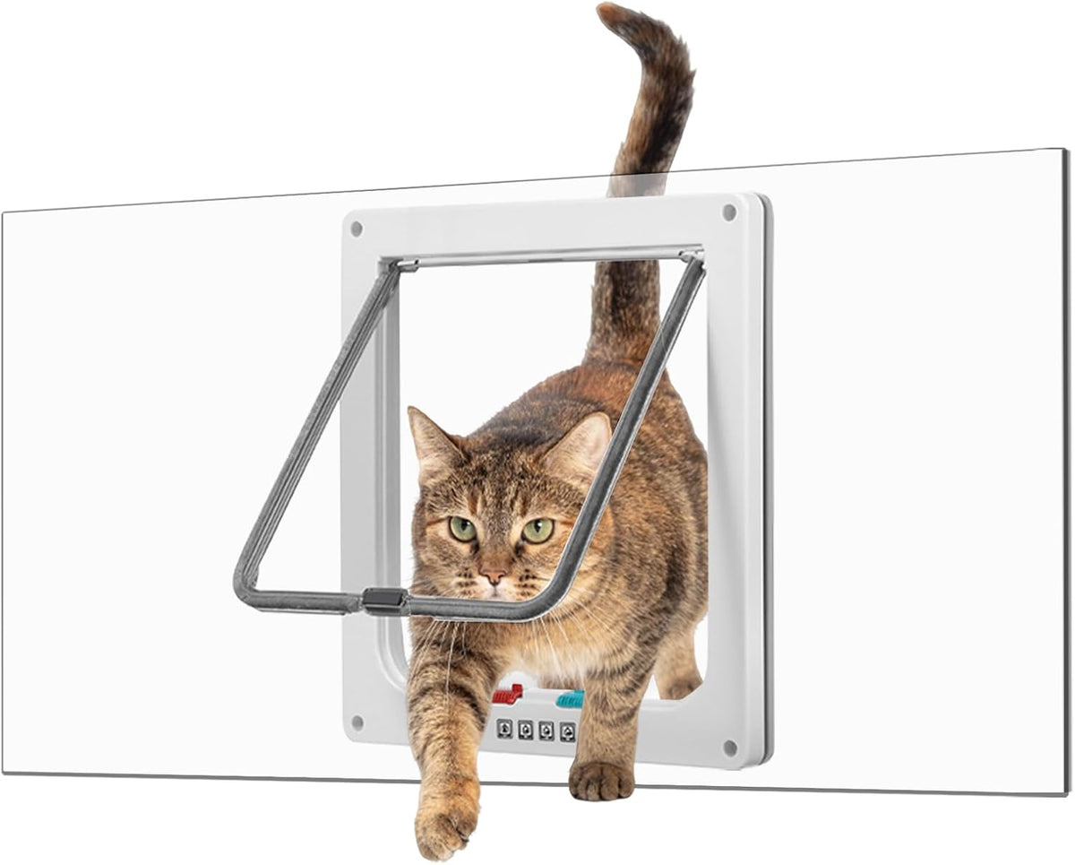 cat door for window, fits 14"-24" width window, main product view