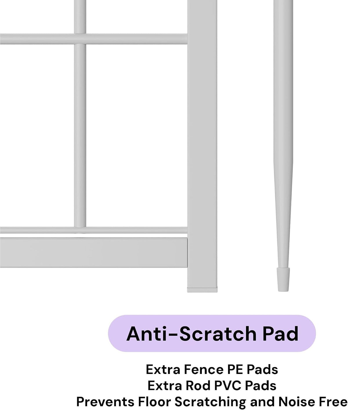 sunsgrove dog playpen indoor, 40 inch 2 panels showing dimensions