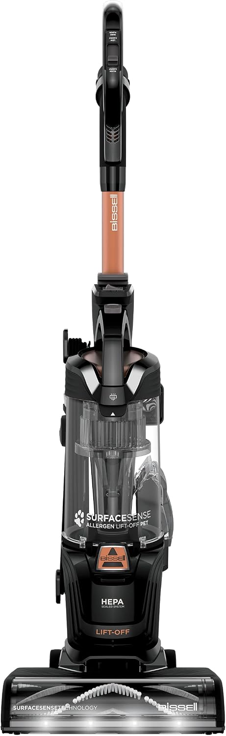 bissell surfacesense allergen lift-off pet upright vacuum, 3418, main product view