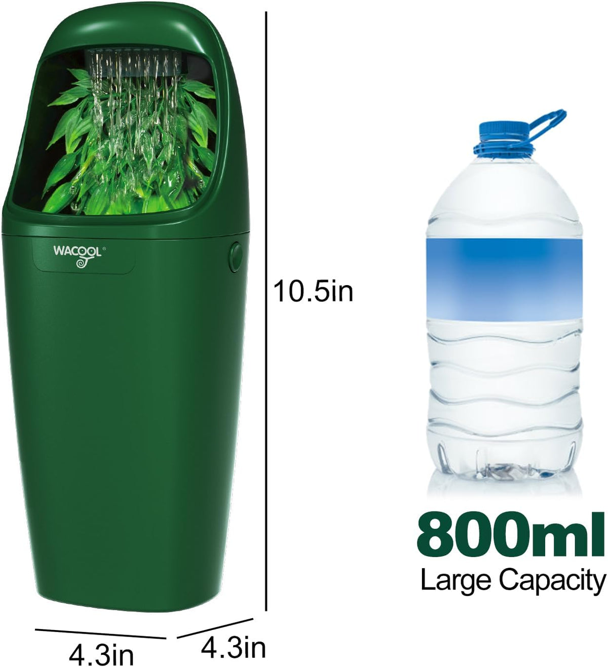 wacool reptile water dripper chameleon drinking fountain water shown in use